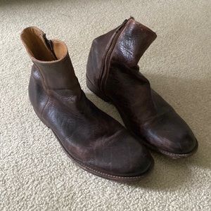 Brown leather Bed Stu boots. Size 9